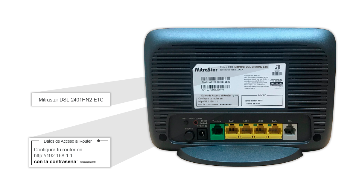 Movistar router Mitrastar