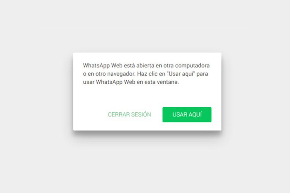 usar aquí WhatsApp Web